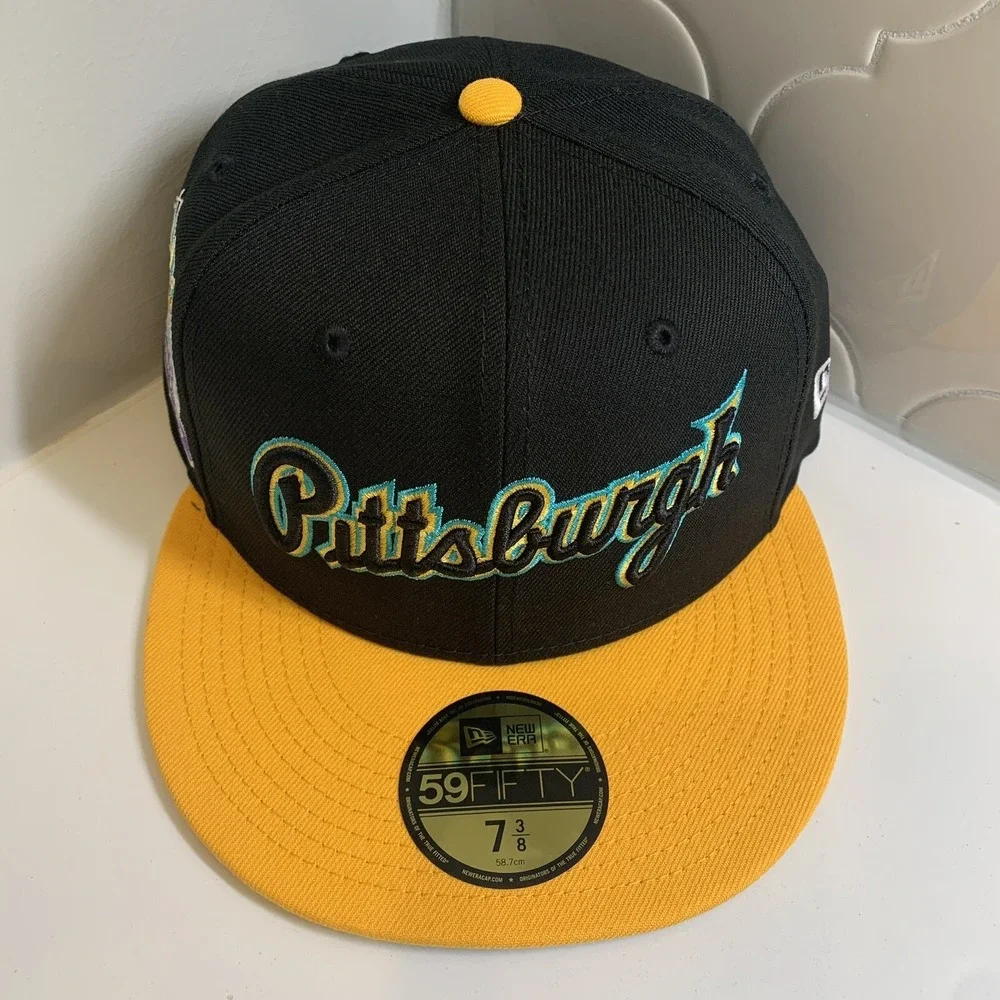 Pittsburgh Pirates New Era 59FIFTY Retro Spring Training Fitted Hat Size 7 3/8